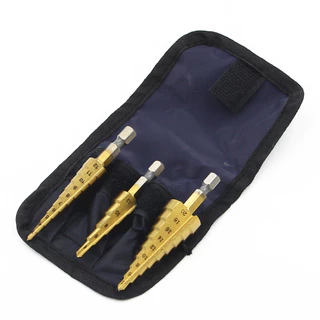 3PCS 3-12/4 20mm Jogo De Brocas Hexagonais Com Haste Hexagonal Em Titânio Pagoda