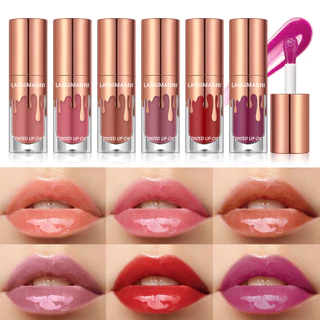 LANGMANNI 1Pc Óleo Hidratante Lip Gloss 6 Cores Glow