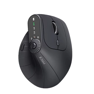 Mouse Ergonômico Sem Fio Com Botão De Ajuste De Função Vertical Para Jogos 2.4G Recarregável De Modo Duplo PC Laptop Tablet