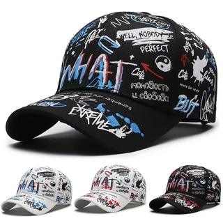 Boné De Beisebol Unissex Graffiti Proteção UV Guarda Sol Respirável Chapéu Para Esportes Ao Ar Livre em Oferta na Shopee