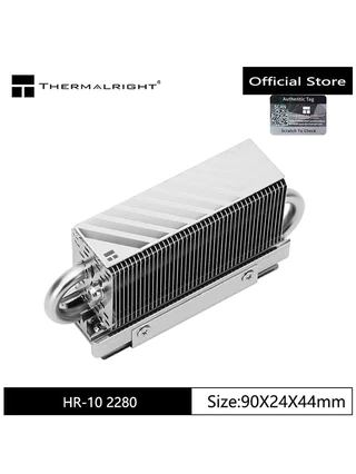 Thermalright Radiador HR-10 2280 M . 2SSD Duplo AGHP Com Revestimento Total Especificação 2280 Almofada Térmica
