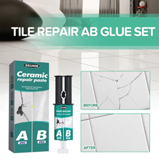 Kit De Pasta Para Reparo De Azulejos , Cola Mágica Acrílico , Preenchimento De Lacunas Soldagem , Rejunte Adesivo De Sec
