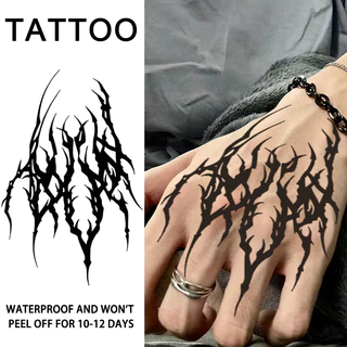 Adesivos de Tatuagem Temporária Dark Cool Style à Prova d'Água para Homens e Mulheres