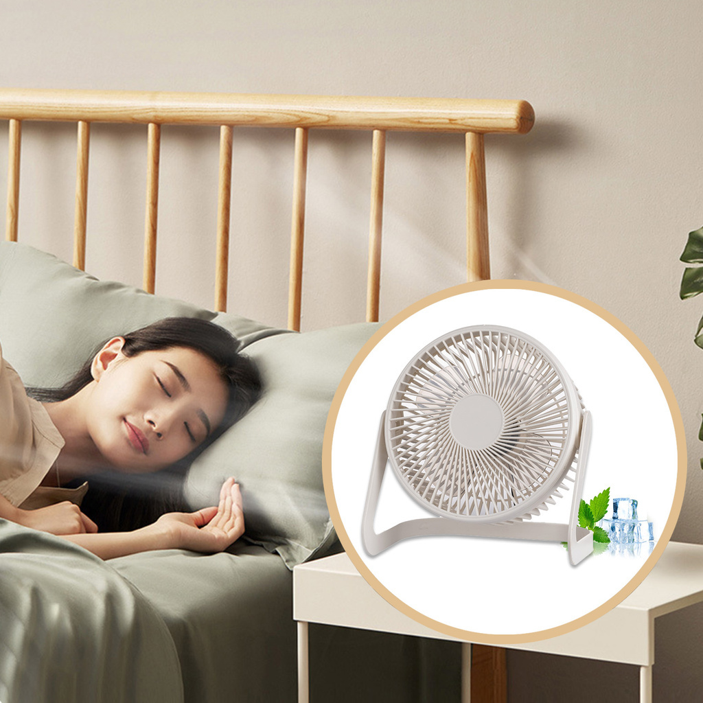Ventilador De Mesa Doméstico Pequeno Dormitório Silencioso E Economizador De Energia Adequado Para Ambientes Internos Ex