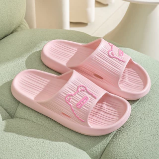 Chinelos de Moda EVA Ladies EVA Fashion Trend Indoor Home Slippers de Solo Grosso e Macio Confortável Urso Fofo Quatro Estações Universal Home