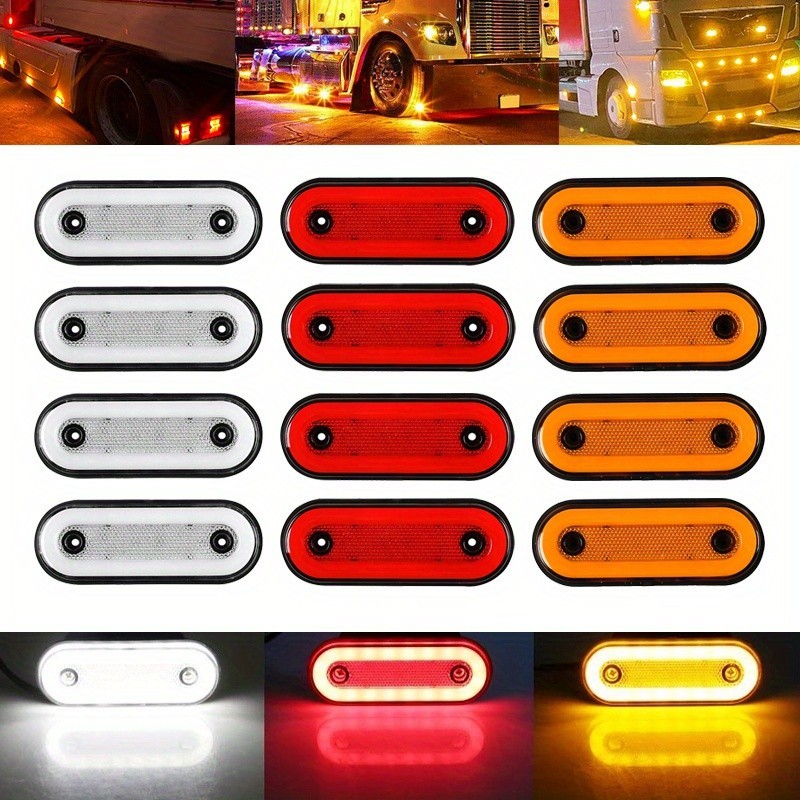 Luz De Marcador Lateral LED, 4X 2 LED Auto Car Truck Remolque