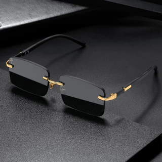 Óculos De Sol Da Moda Sem Moldura , Tons De Cor Gelatinosa De Estilo Europeu