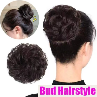 Peruca Laço De Cabelo Coque Corda Flor Faixa De Borracha Penteado Scrunchies