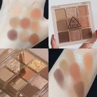 Moda Nove Cores Sombra Dos Olhos Paleta Senhoras Chá Quadrada Matte Acrílico Nus Terra Cuidados De Beleza Cosméticos Presente