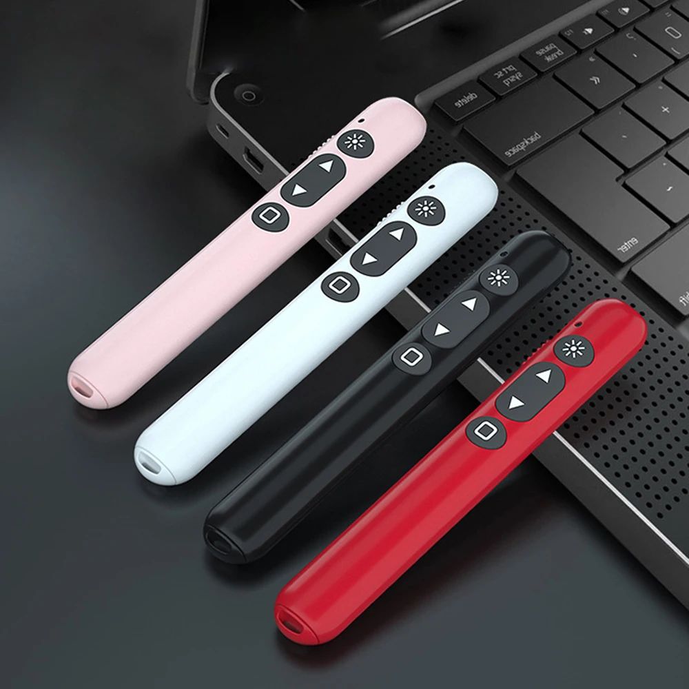Caneta De Apresentação Sem Fio PPT Flipper USB Pointer Com Controle ...