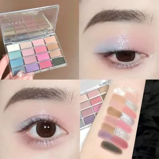 Neon Sixteen Paleta de Sombra Colorida Sombra Coreana Estilo Leve Face Baixa Saturação Pseudo Face Maquiagem Perolada Sombra Mate Perolada