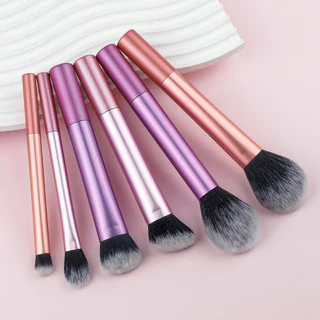 6pcs Big Mac Conjunto de Escova de Maquiagem Profissional Big Mac Conjunto de Escova em Pó Loose Foundation Escova para Sombra dos Olhos Conjunto Completo Ferramentas de Beleza Maquiagem para Iniciantes Conjunto Completo