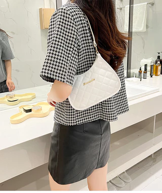 Bolsa de ombro elegante e combinada para axilas Bolsa pequena