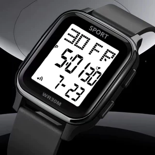 Relógio Eletrônico Multifuncional Masculino Moda Moderna com Display Luminoso, Cronômetro, Data, Presente Perfeito