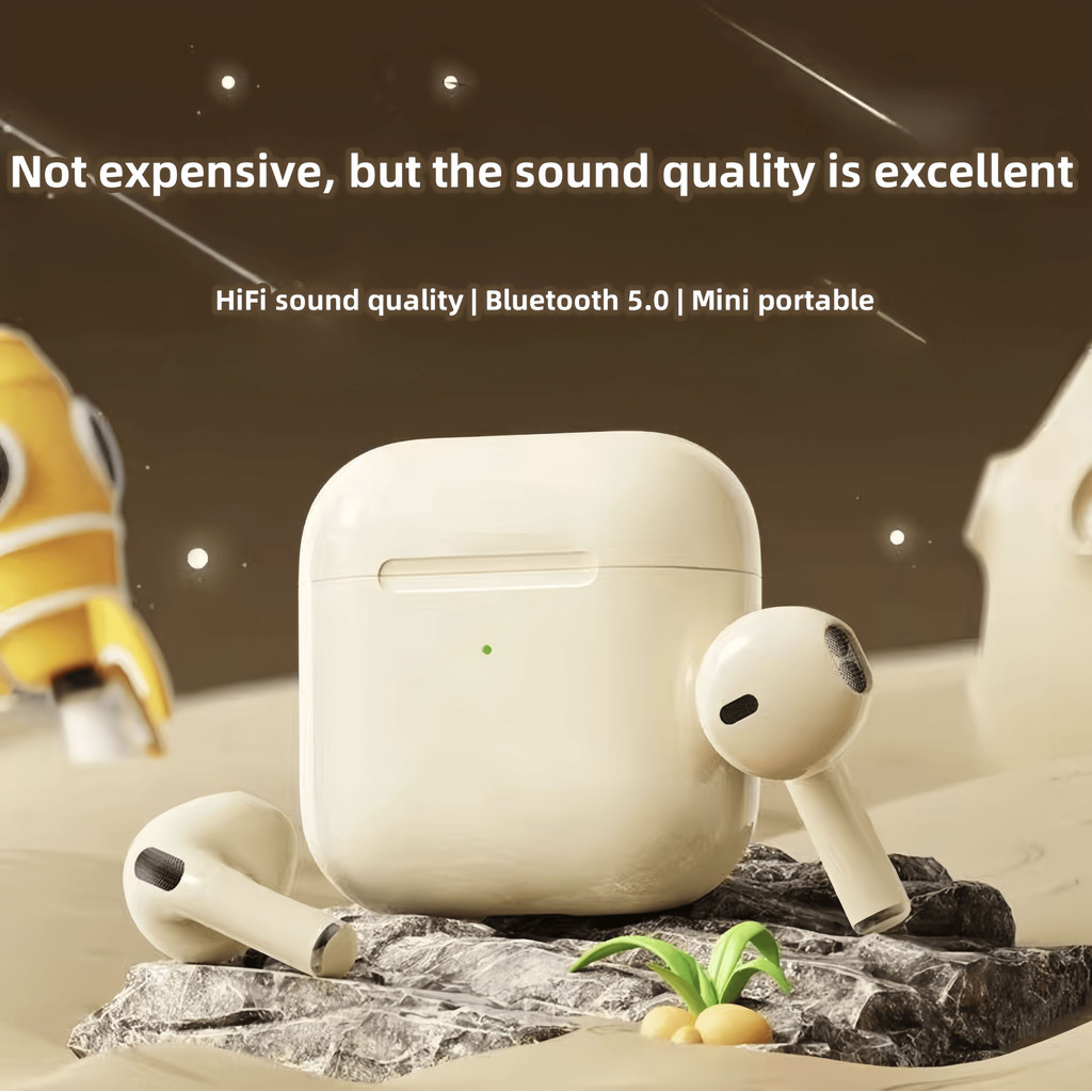 Pro4 Em Fones De Ouvido Bluetooth Sem Fio Com Controle De Toque E Microfone Embutidos