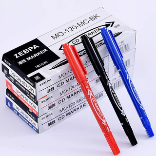 10pcs Marcador de linha de gancho duplo pequeno Marcador de linha de gancho duplo preto de secagem rápida Marcador de arte à base de água Pintura à base de água