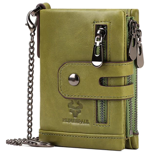 HUMERPAUL Carteira Para Mulheres Pele De Vaca Couro Feminina Rfid Bolsa De Dinheiro Bifold