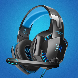 Fone de ouvido para jogos G2000, Fone de ouvido com fio com microfone, com controle de Volume / silencioso, iluminação LED, som estéreo Surround, suporte para telefone celular /Tablet /Desktop /Laptop Uso, adequado para PS4 PS5 XBOX, etc. com cabo de cone