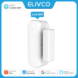 Tuya WiFi Detector De Janela De Porta Smart Life App Sistema De Alarme De Proteção De Segurança Doméstica Para Alexa Google Assistant