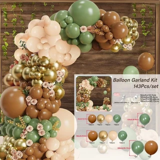 143 pcs 5,10,12,18 Polegadas kit De Balões De Látex Em Arco De Várias Cores Para Decoração De Festas , Usados Decorar De Aniversário