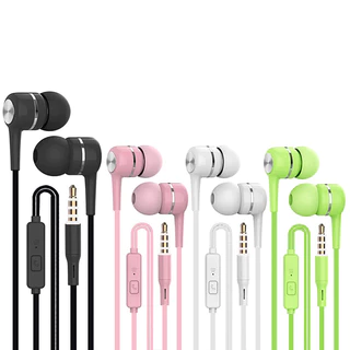 Preço Barato Fones De Ouvido Intra-Auriculares Com Fio De Graves Pesados Plugue De 3.5 Mm Microfone Esportivos HIFI
