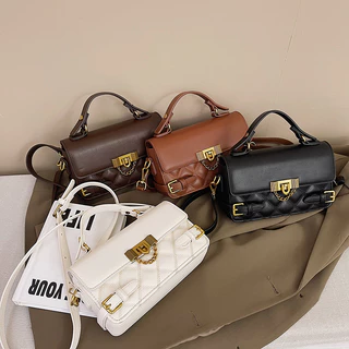 Retro High-End Small Bag Female Niche Design Novo Estilo Este Ano Saco Pequeno Quadrado de Diamante de Corpo Cruzado
