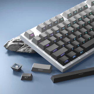Teclas PBT De Impressão Lateral Conjunto De 133Keys Double Shot Shine Through Custom Keycaps Perfil De Cereja Para Teclado Mecânico Keycap