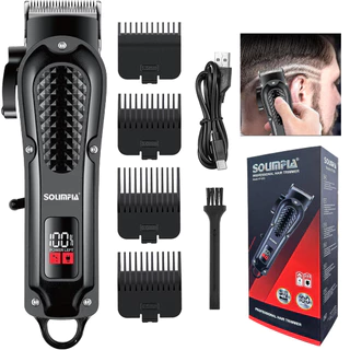SOLIMPIA Máquina De Cortar Cabelo Profissional Para Homens Aparador De Barba Com Display LED h Masculino Sem Fio Barbeir