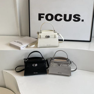 1 Pc Mini Saco De Couro Cor Sólida Moda Para Senhora Viagens Ao Ar Livre