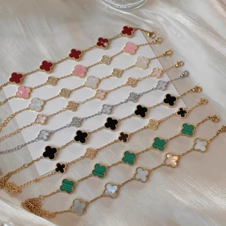 Colar De Trevo De Quatro Folhas Da Moda Coreana Feminino Cor Dourada ins Fino Presente De Aniversário De Estudante