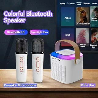 Y1 Novo Alto-Falante Bluetooth Portátil Casa Bonito Karaokê Mini Áudio Sem Fio Com Microfone K Música Família Cantando M