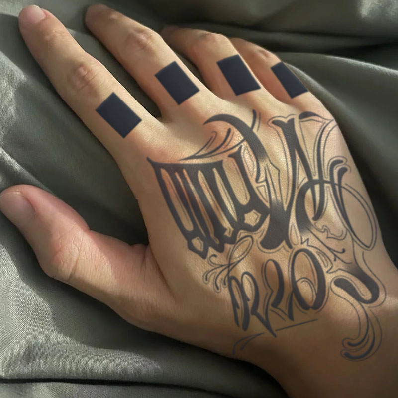 Adesivos de tatuagem exclusivos de ervas, à prova d'água, de longa duração, homens, mulheres, tatuagens de simulação traseira, não reflexivas, Semi-Perman