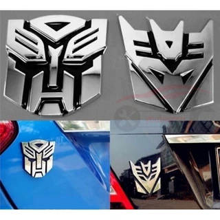 Universal Car Styling 3D Stickers Autocolantes Refrigerantes Autobots Logotipo Transformadores Emblema De Decoração De Carros Para Acessórios De Automóveis
