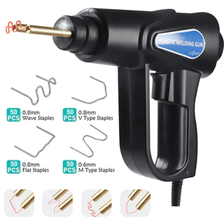 Soldador De Plástico 220V Tipo 4 kit De Reparo Do Pára-Choques Carro , Cantos Externos Internos , Grampos , Pistola De Solda De Fusão A Quente