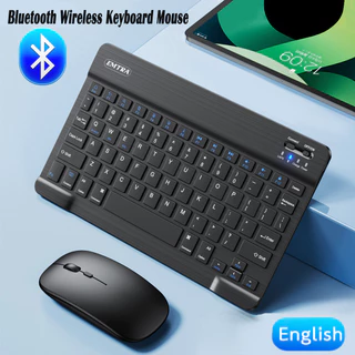 Mini Conjunto De Teclado E Mouse Sem Fio Bluetooth Para IOS Android Windows Tablet iPad Air Pro