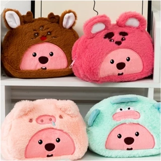 Estojo De Pelúcia Kawaii Bolsa De Caneta De Grande Capacidade Cute Beaver Armazenamento De Maquiagem Organizador Para Es