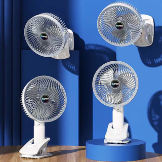 1 Ventilador De Clipe Dobrável Multifuncional 4 Em 1 , base Destacável Funcional Com Suporte Telefônico .