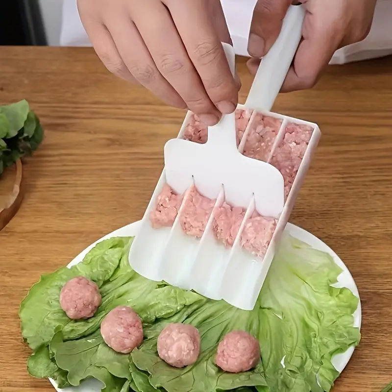Bolinhas De Carne 3 Em 1 , Bolas E Peixe-Ferramenta Mágica De Cozinha Para Frita Camarão Sliders