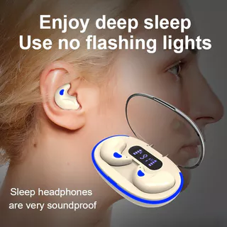 X55 Fones de Ouvido Bluetooth Mini com Estojo de Carregamento, Display LED, Som HI-FI Estéreo, Resistente à Água IPX5,