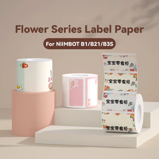 NIIMBOT B21/B3S/B1 Papel De Impressão Série Padrão De Flor À Prova D'água , De Óleo , Resistente A Arranhões