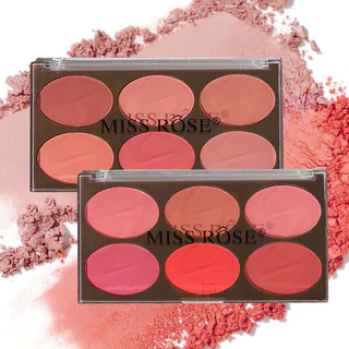 Paleta All-in-One de seis cores Eyeshadow Rouge All-in-One Natural Contouring Matte Nude Nude Make de longa duração