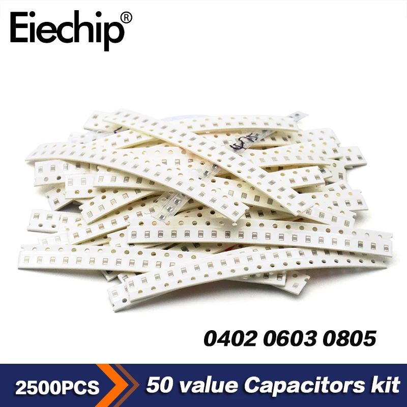 Surtido De Condensadores De Cerámica De 100 Uds 22pF 50V 22J Para