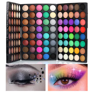 Mini 120 Sombra Colorida Sombra Perolada Terra Perolada Cor da Terra Maquiagem Fumaça Paleta de Maquiagem