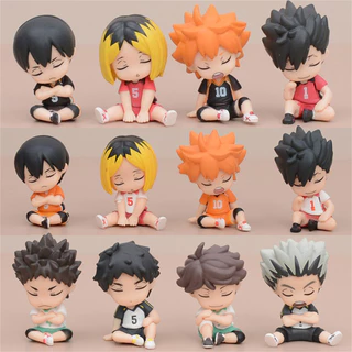 4 Pcs/Lot Haikyuu Mini Figura 3 Estilo 5,5cm Hinata Shoyo Tobio Kageyama Anime Modelo Ornamentos