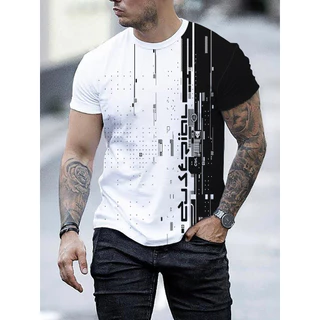 Camiseta Padrão Série Tecnologia Simples, Secagem Rápida ao Ar Livre para Homens...