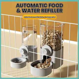 Dispensador De Água Suspenso Para Gaiola De Animais De Estimação , Alimentador Automático E Tigela Cães Gatos , Bebedour