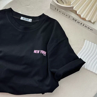 Camiseta de Seda Preta de Manga Curta de Seda Preta de Verão Feminina de Verão com Rótulo Quente de Moda Impressa Design de Moda Refrigerante Top Boutique Juvenil Roupa Feminina