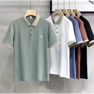 Camisa Pólo Masculina Alta Qualidade Manga Curta Verão Moda Roupas Finais