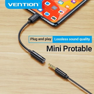vention Tipo C Para Cabo De Áudio De 3.5 Mm Adaptador De Entrada Fone De Ouvido HIFI 10 Cm