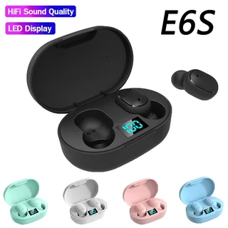 E6S TWS Fones De Ouvido Sem Fio Bluetooth À Prova Dwaterproof Água Display LED HD Estéreo Baixo Microfone Para Xiaomi Hu